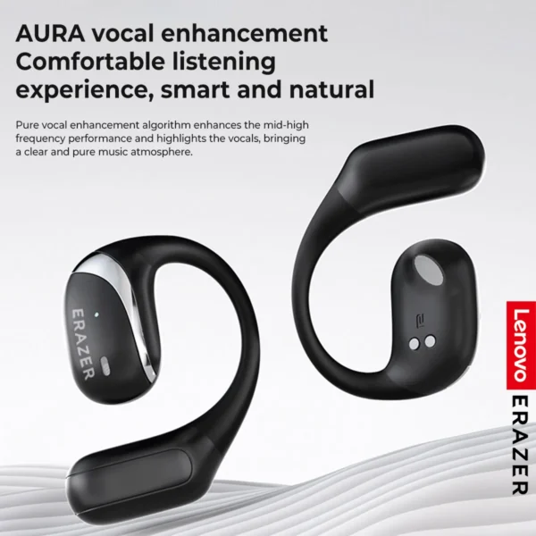 Lenovo-Écouteurs Bluetooth sans fil ERAZER X9, casque OWS Sports, casque ouvert avec micro, réduction du bruit, étanche, son injuste – Image 5